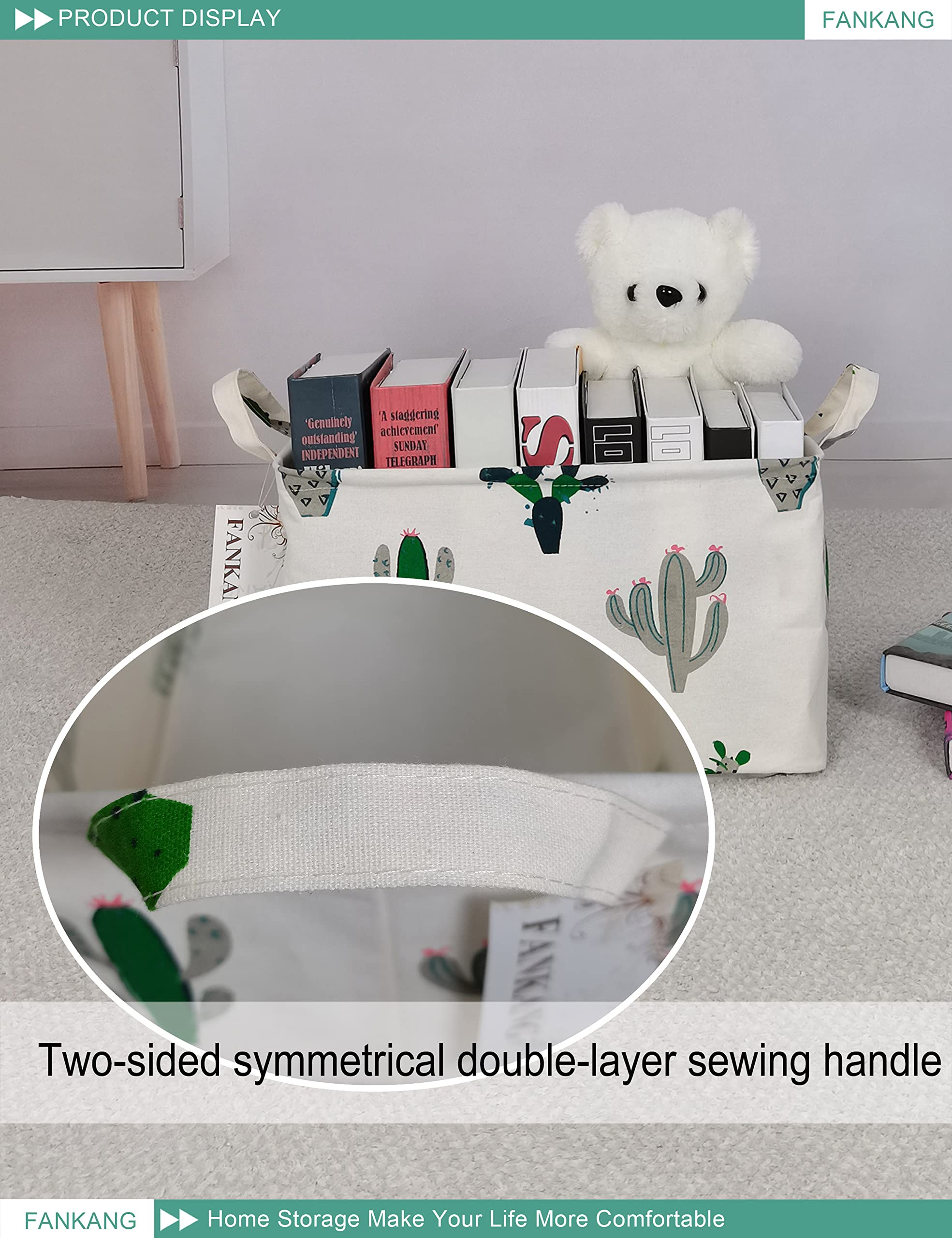 FANKANG storage basket clothes-hamper supports daily laundry with waterproof coating.
