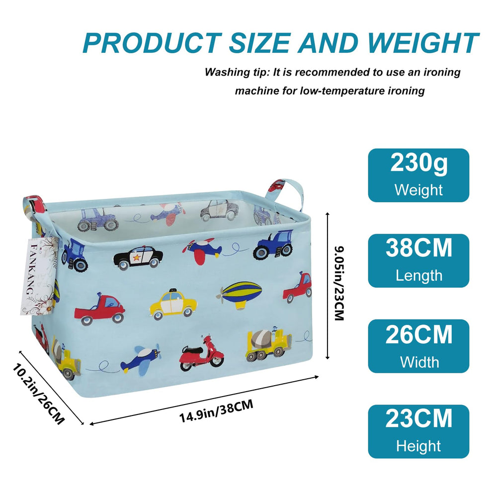 FANKANG storage basket foldable-design folds flat for compact storage when not in use.