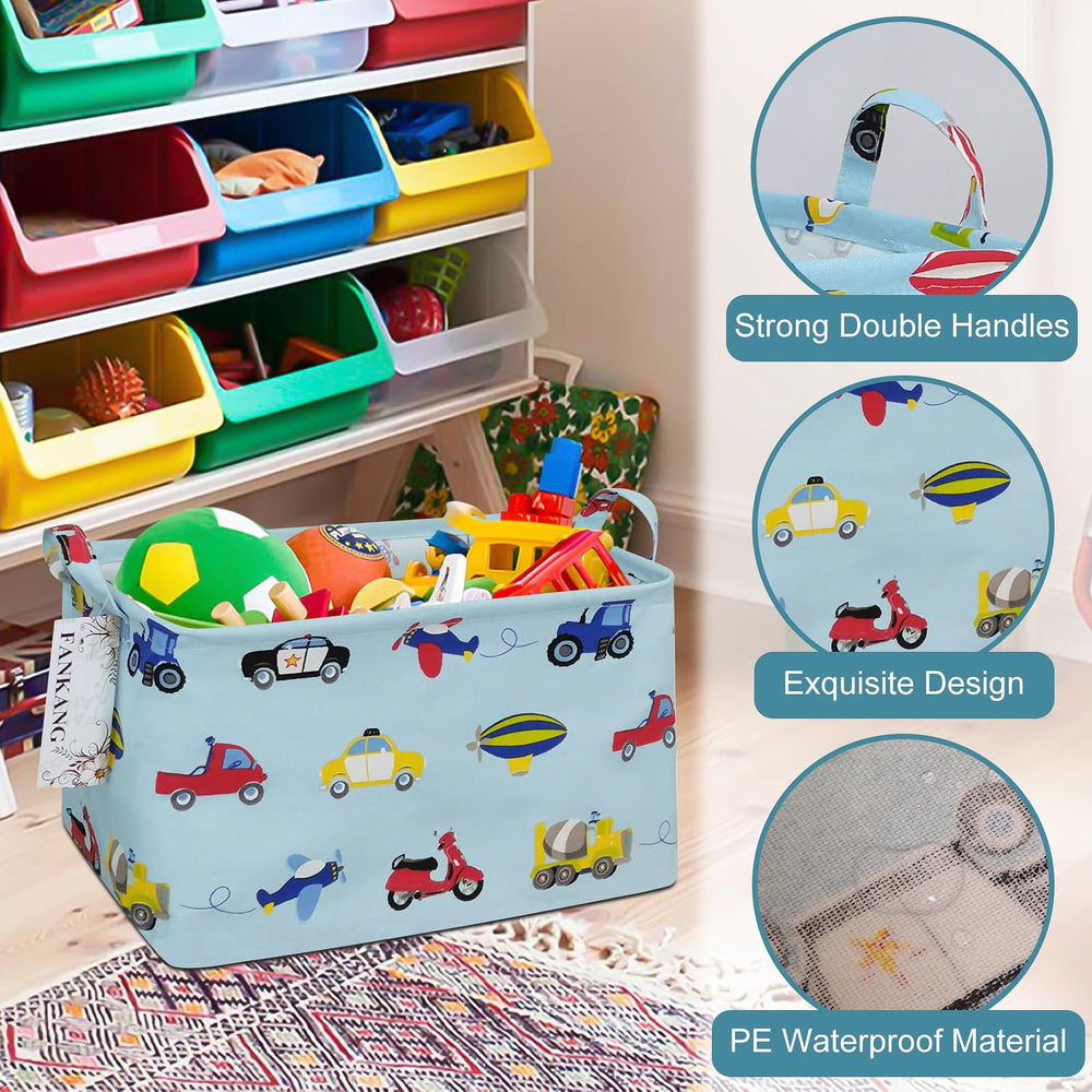FANKANG storage basket handles-portable features easy carrying between rooms and tasks.