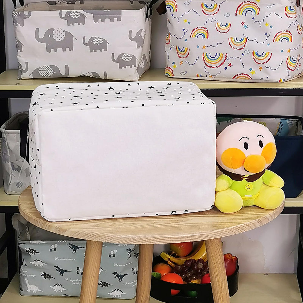 FANKANG storage basket complements nursery decor while keeping space tidy.