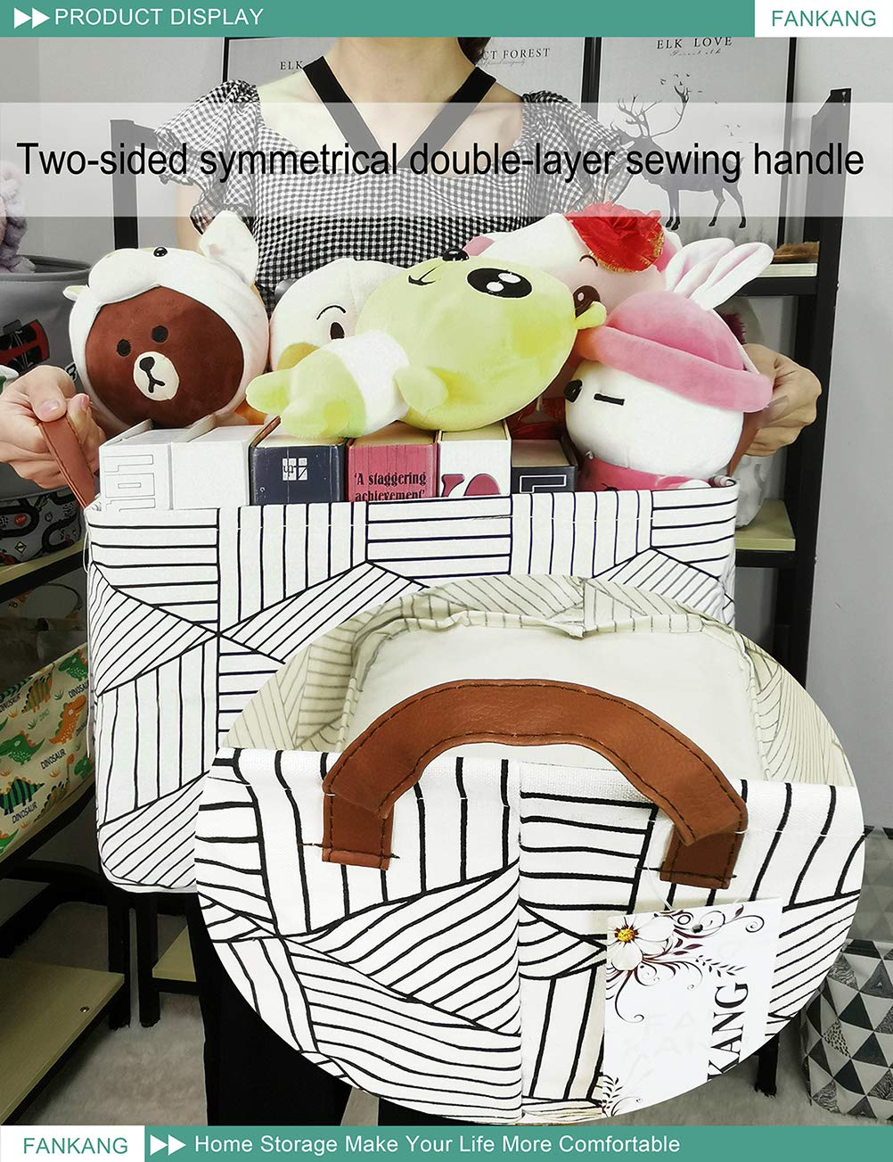 FANKANG storage basket-open-usage shows upright standing for quick access.