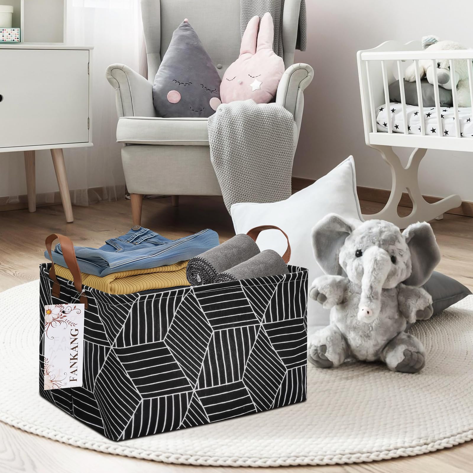 FANKANG storage basket used for toy storage in playroom