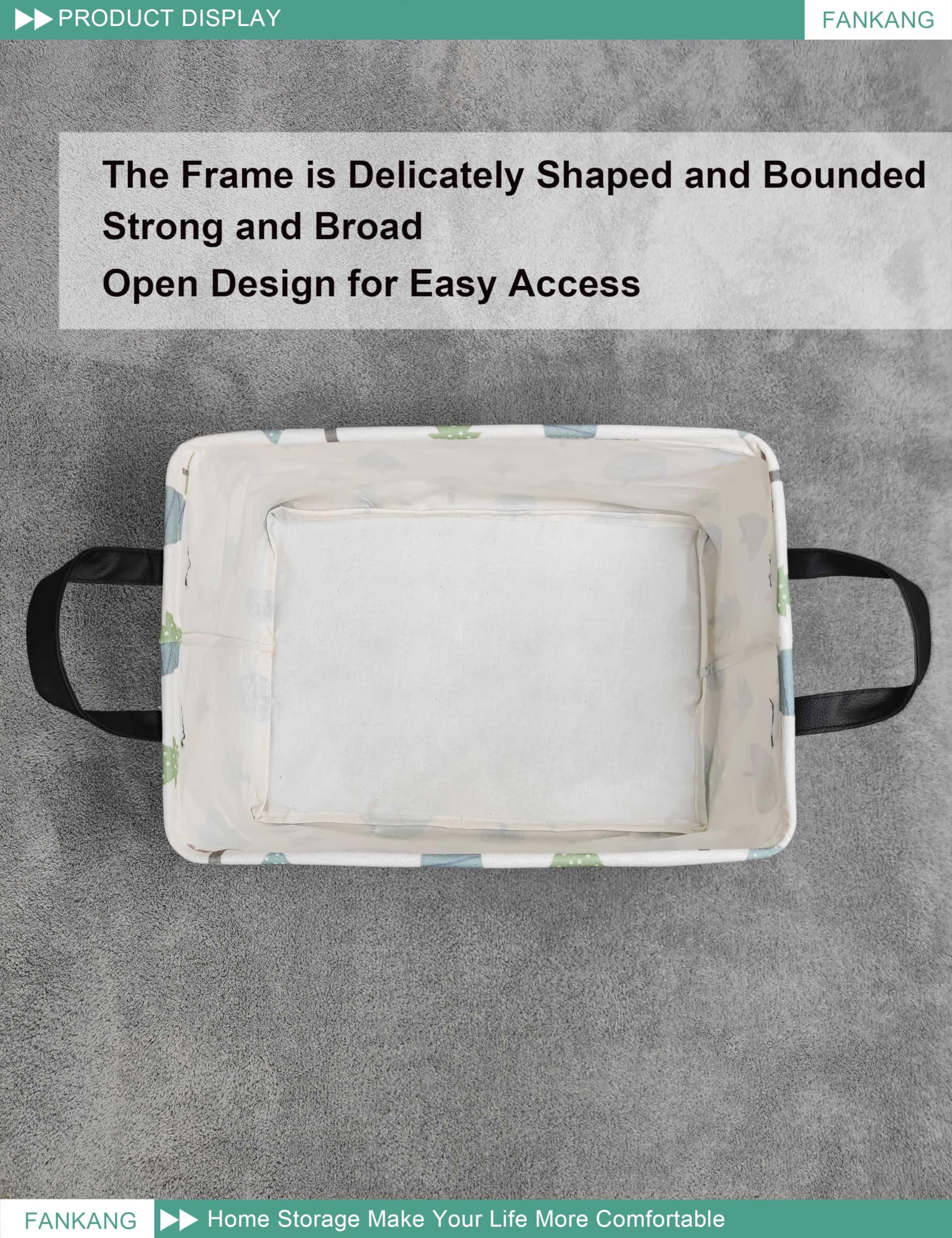 FANKANG dimensions 14.9 by 10.2 by 9 inches provide roomy storage.