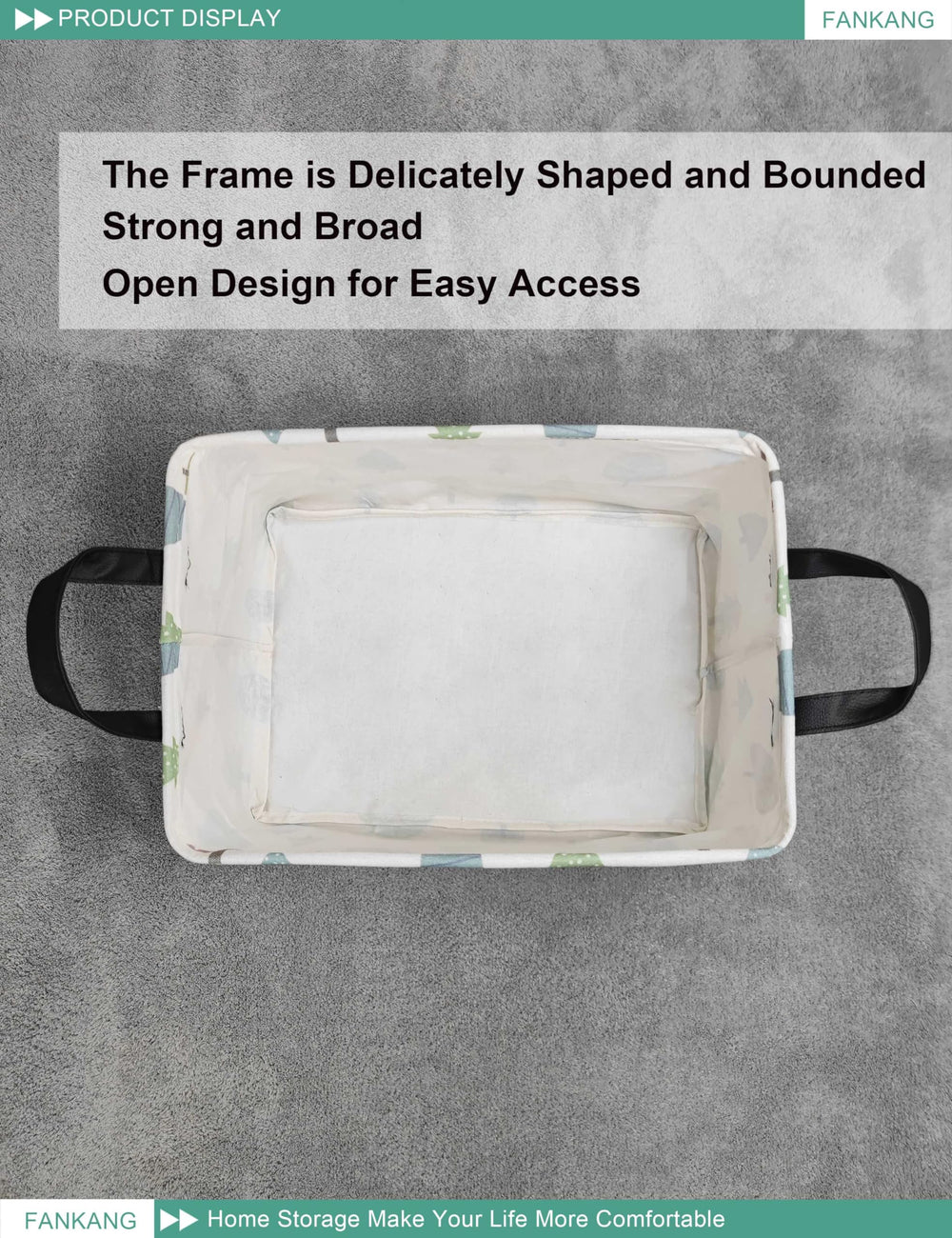 FANKANG dimensions 14.9 by 10.2 by 9 inches provide roomy storage.