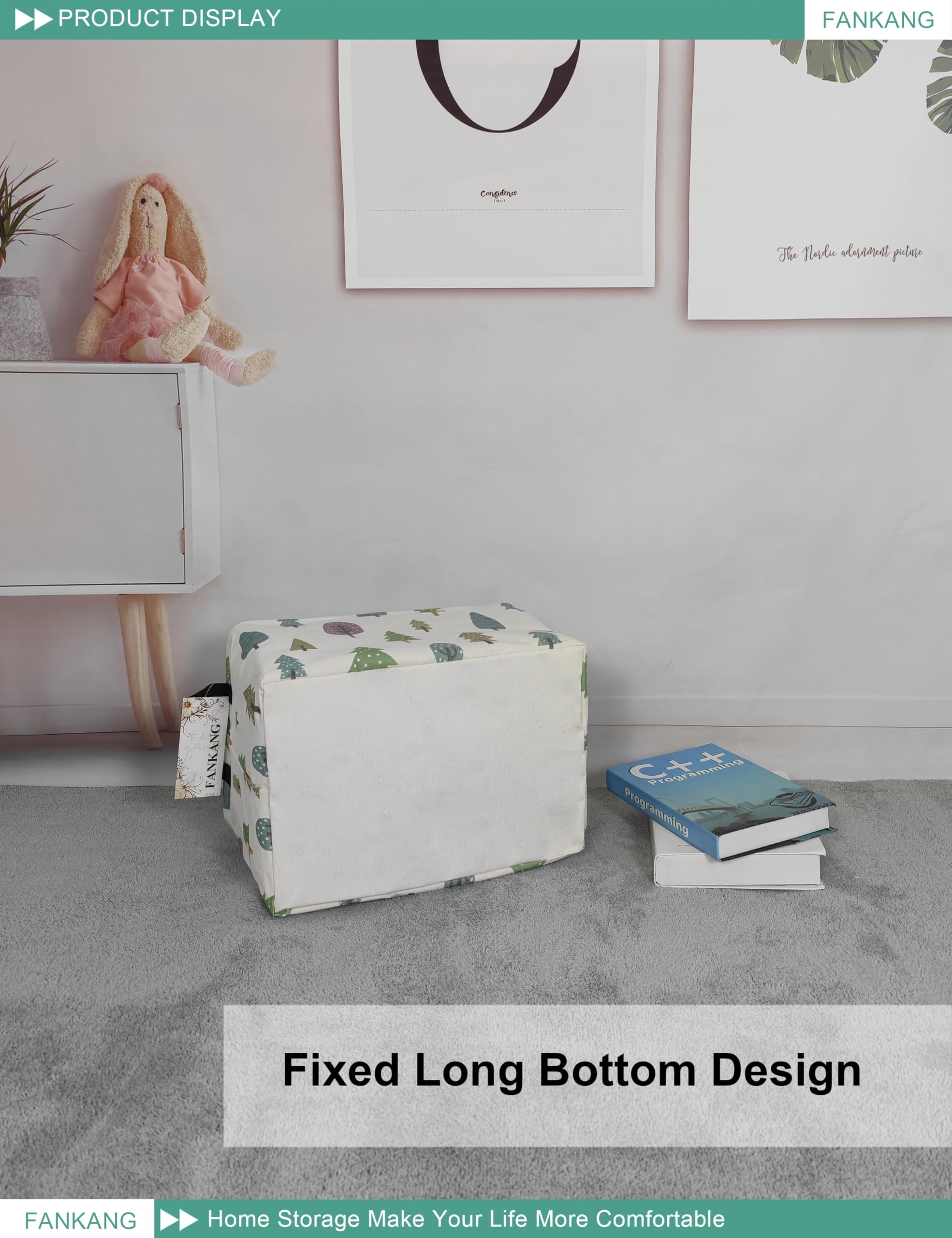 FANKANG collapsible organizer fits under beds or in closets when not in use.