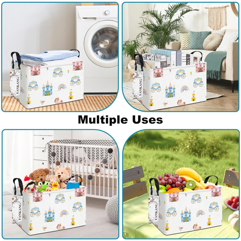 FANKANG storage bins with animal patterns adds a cute decorative touch.