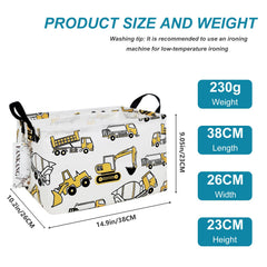 FANKANG Storage Bins canvas foldable open shows roomy storage capacity.