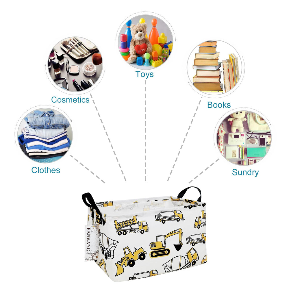 FANKANG Storage Bins collapsible for compact storage when not in use.