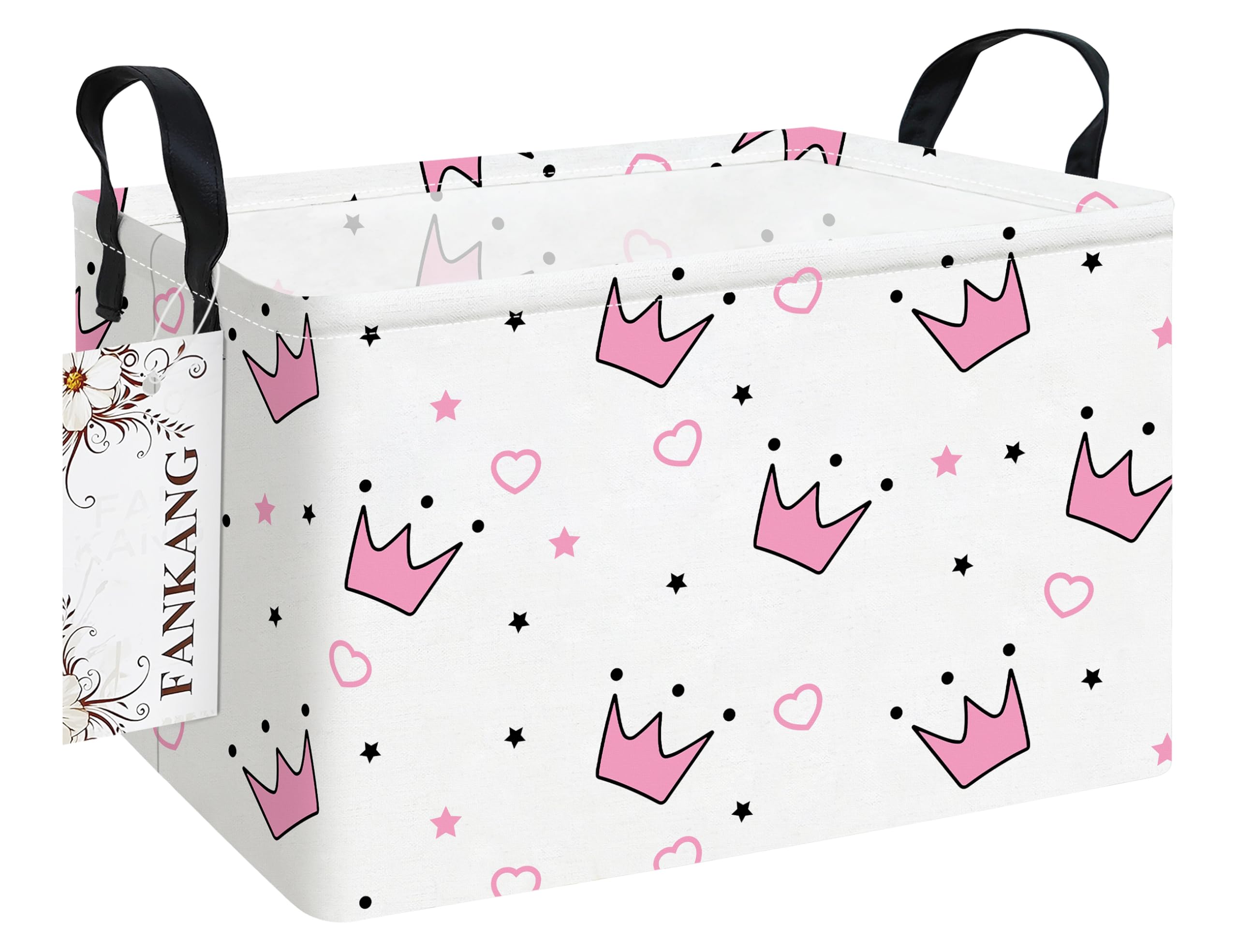 FANKANG storage bins foldable canvas hamper demonstrates space-saving design for easy closet organization