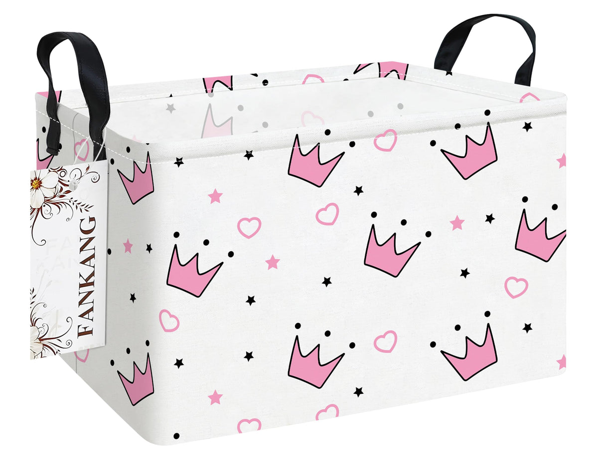 FANKANG storage bins foldable canvas hamper demonstrates space-saving design for easy closet organization