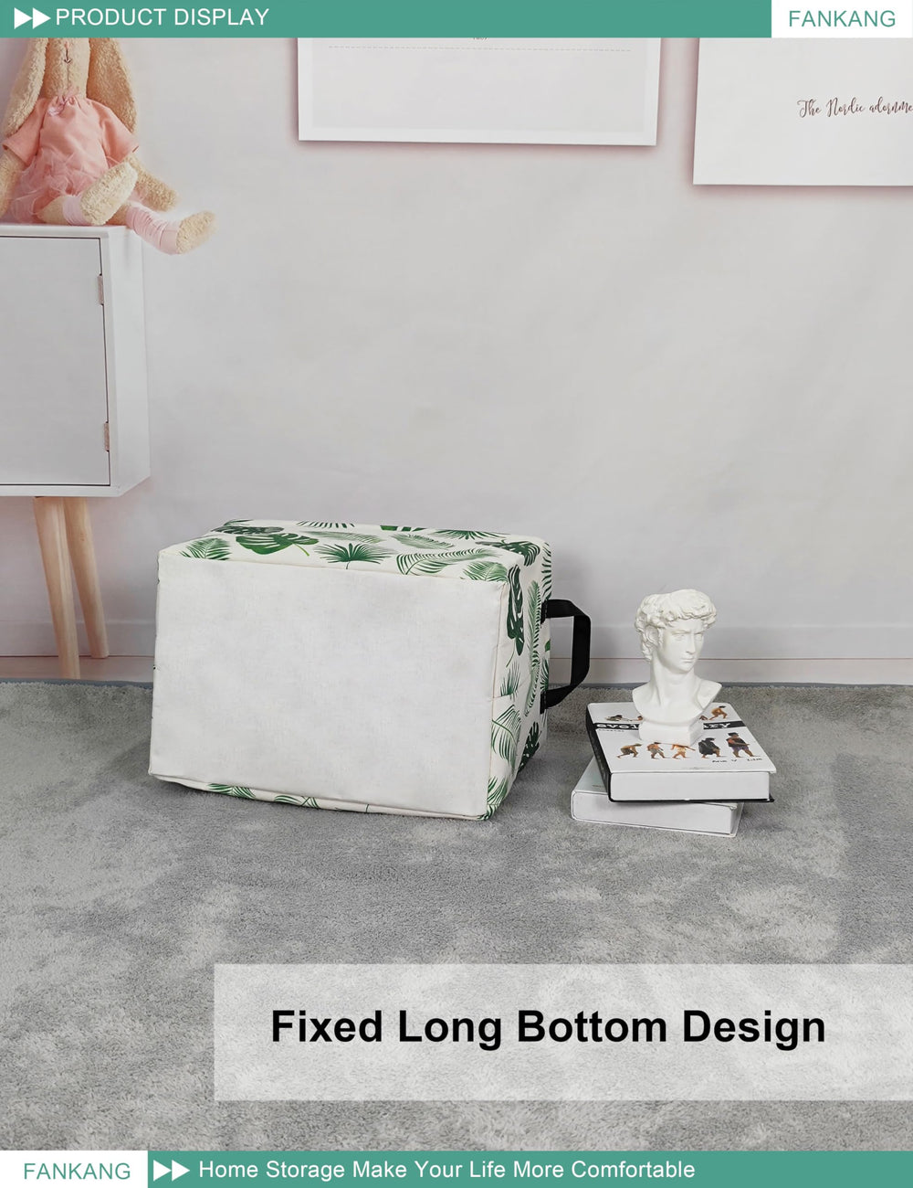 FANKANG Storage Bins with handles for easy transport.