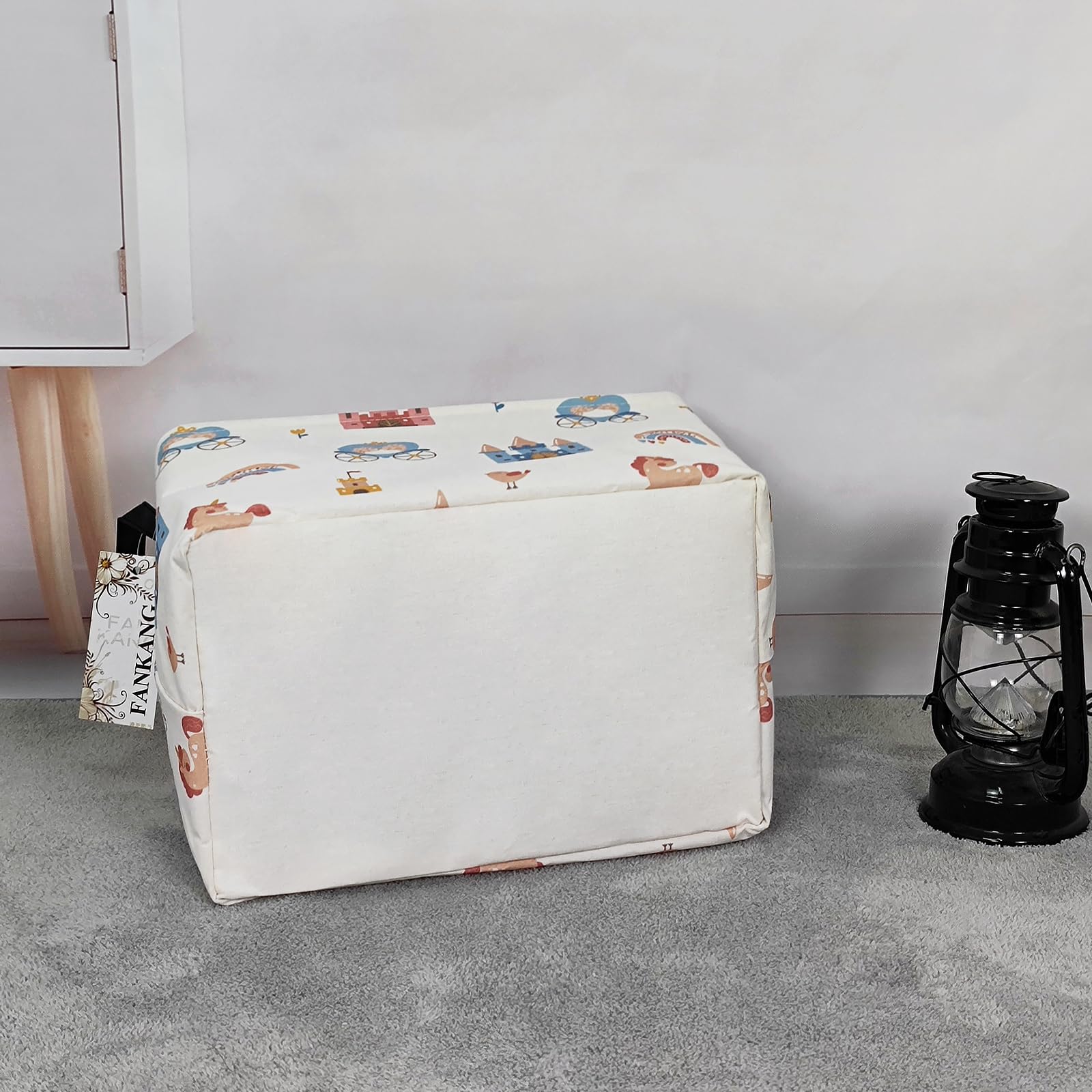 FANKANG storage bins large size dimensions emphasize better room-wide organization.