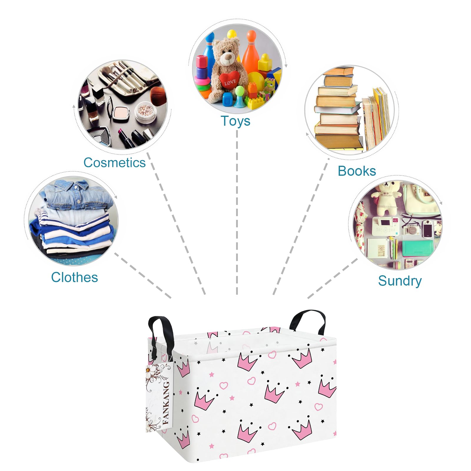 FANKANG laundry hamper folds flat for compact storage when not in use