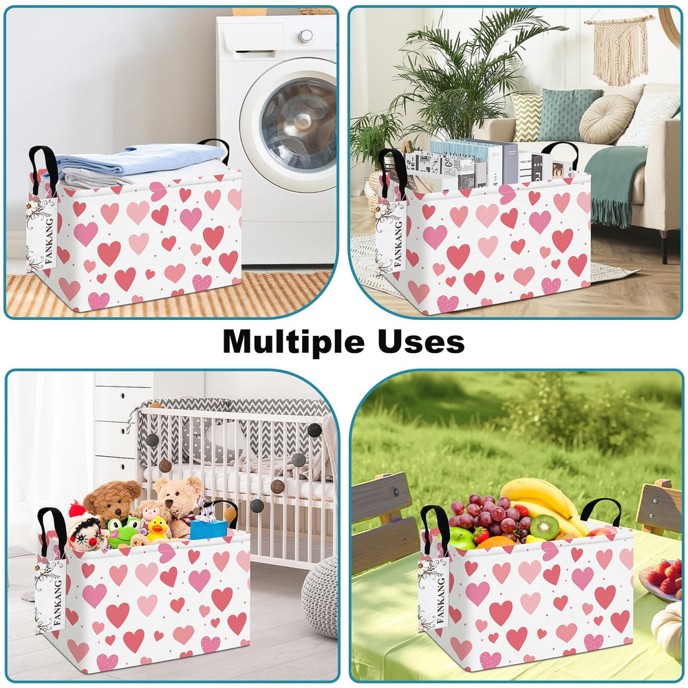 FANKANG storage bins offer multi-functional storage for toys, towels, clothes, and books.