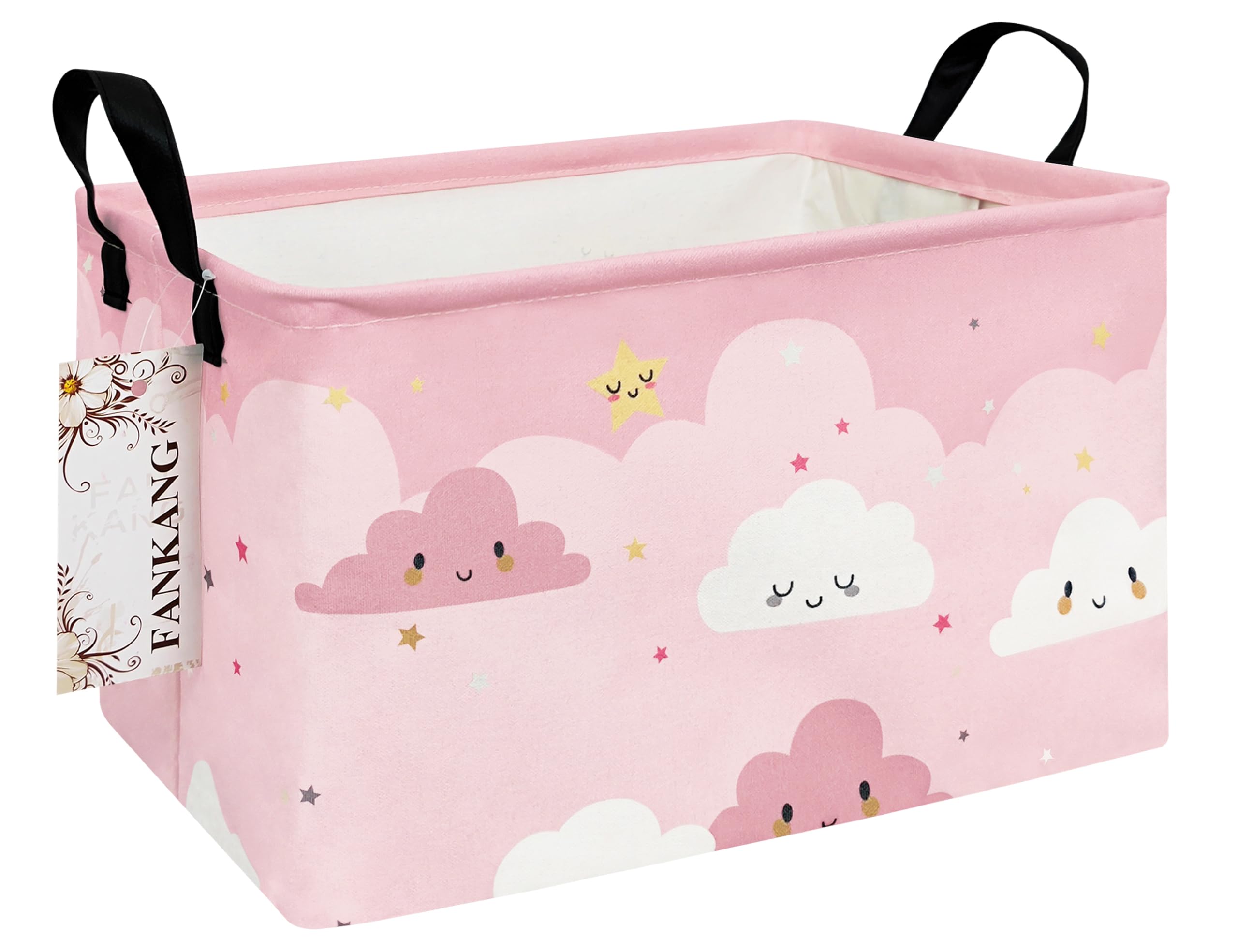 FANKANG storage bins show foldable design with waterproof coating for easy cleaning.