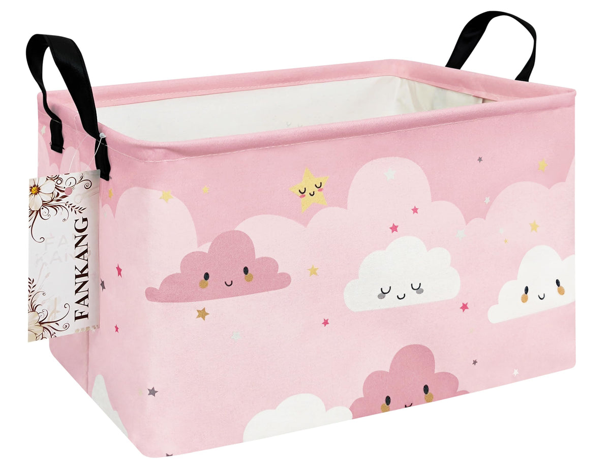 FANKANG storage bins show foldable design with waterproof coating for easy cleaning.