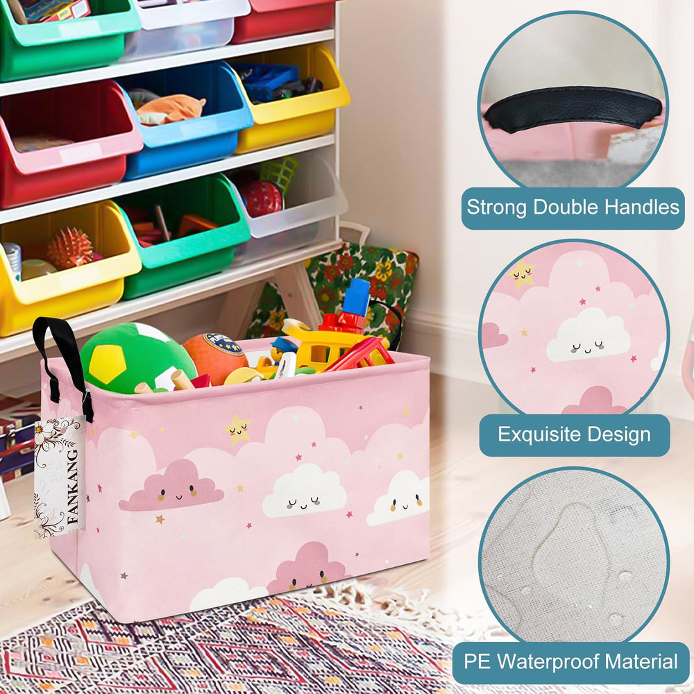 FANKANG sturdy side handles make transporting laundry and toys easy.
