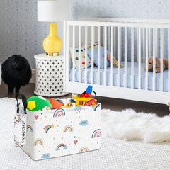 FANKANG storage bin side handles ready to tote clothes or toys