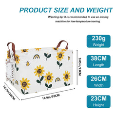 FANKANG sunflowers pattern in-use as kids toy organizer.