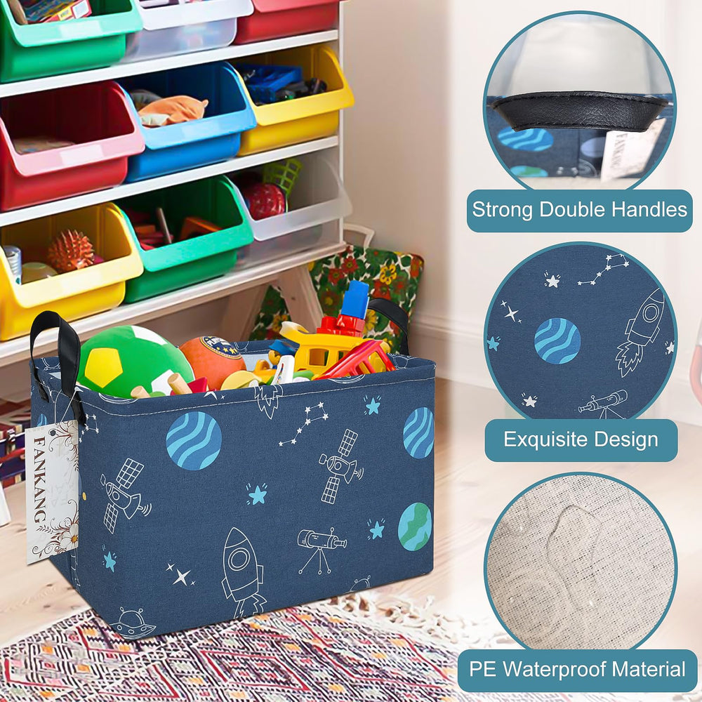 FANKANG storage solution filled with books and toys demonstrates multi-functional organization.
