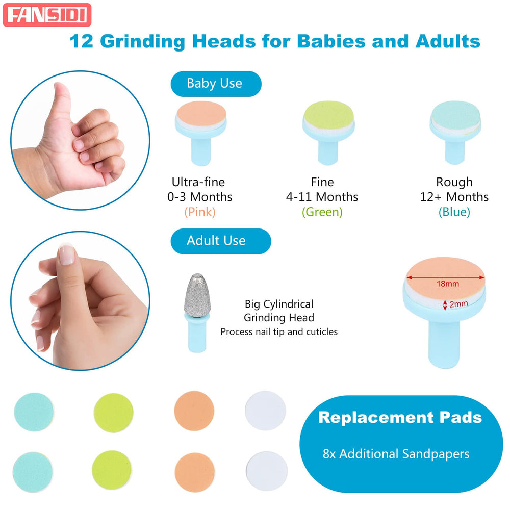 Fansidi pink pad for 0-3 months enables gentle grooming