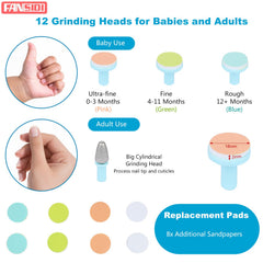 Fansidi pink pad for 0-3 months enables gentle grooming