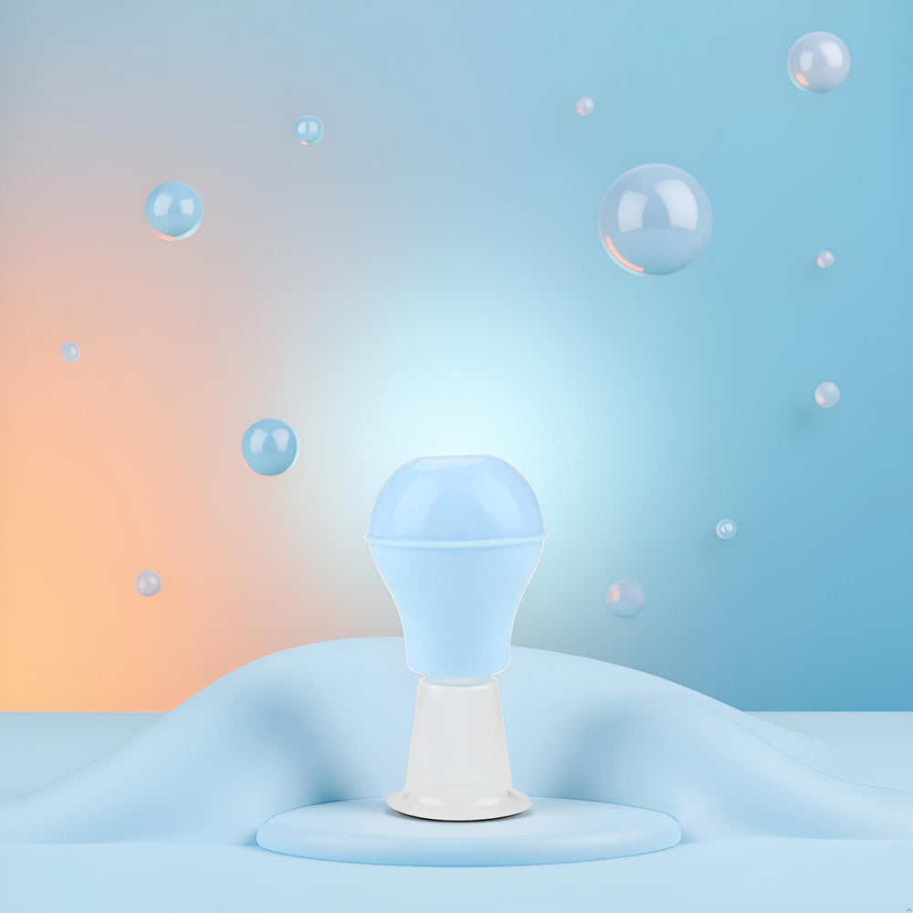 Fansoftiks blue nipple corrector silicone suction action close-up illustration