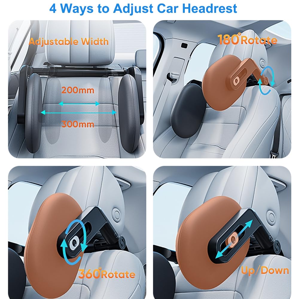 FANXIN headrest fits metal rod spacing for easy install