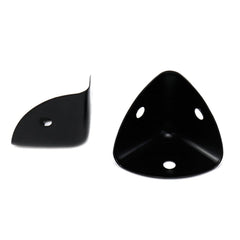Faotup metal box corner protector black assembly screws shows easy installation for DIY projects.