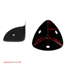 Faotup metal box corner protector black on box demonstrates added durability for travel cases.