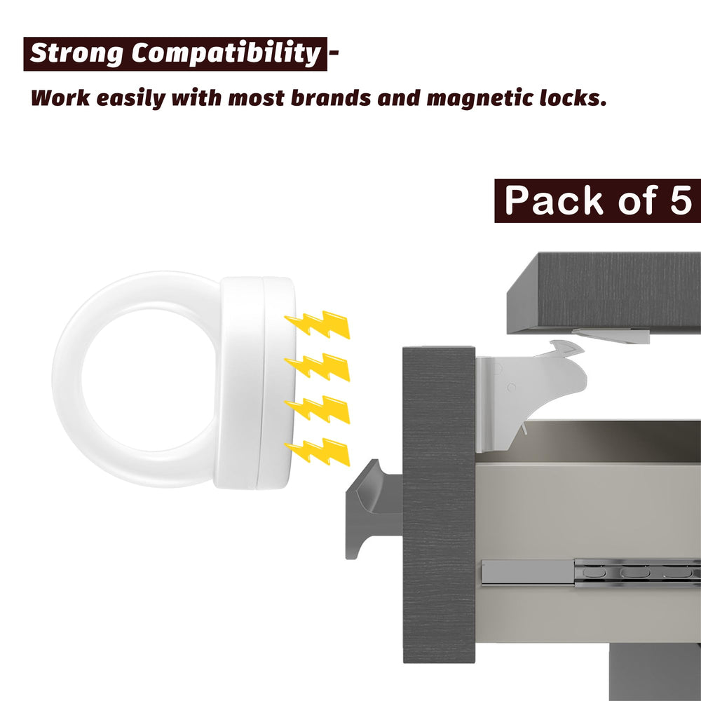 Fariita universal keys for magnetic locks—works with most brands.