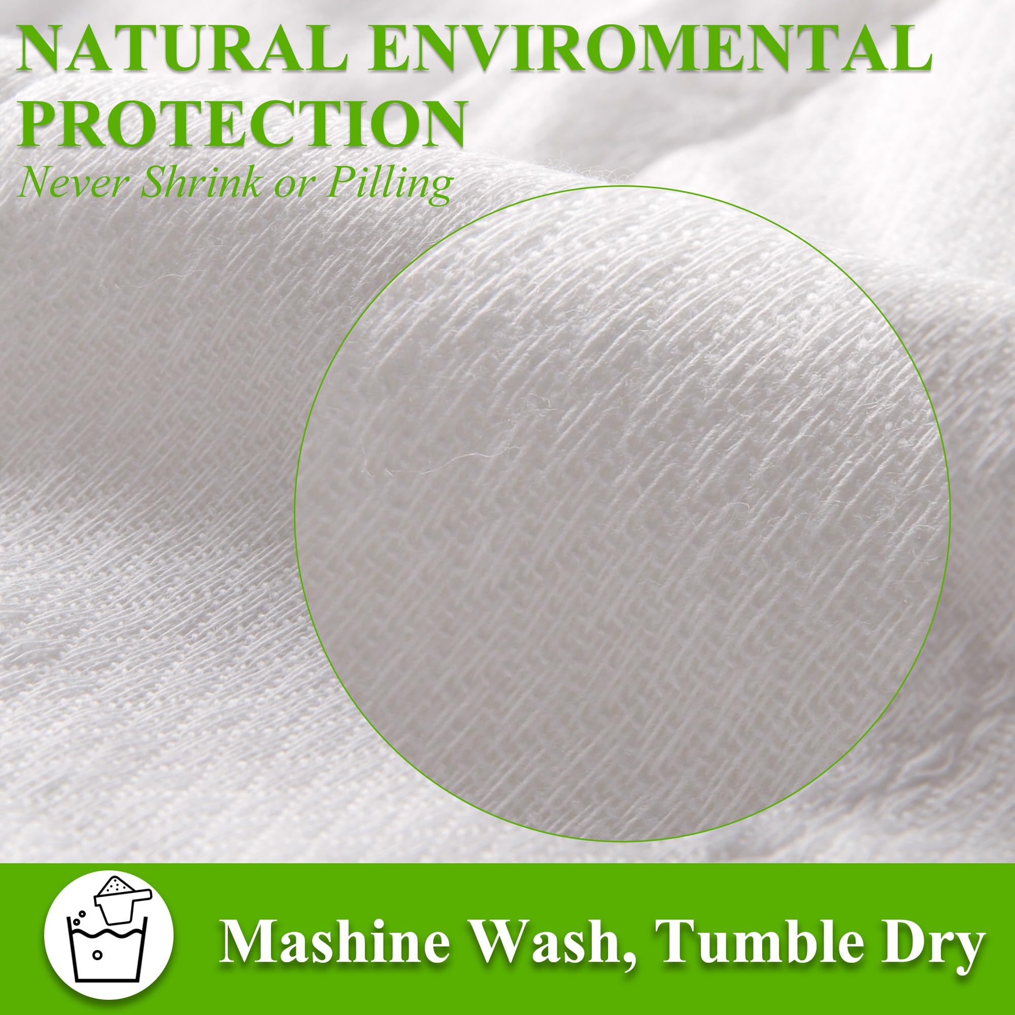 Fasoar 6ply prefold care closeup quick-drying fabric.