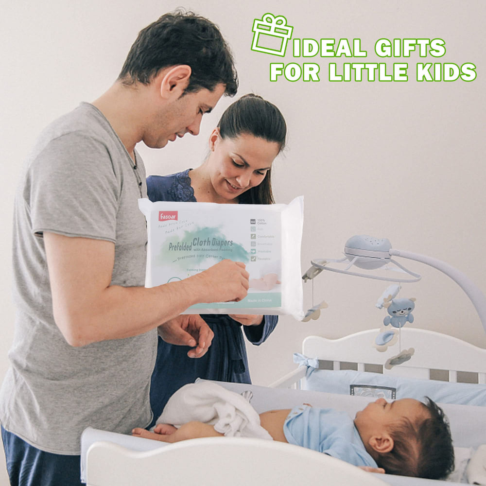 Fasoar Prefold Diapers DSQ-quality for durable, reusable baby care