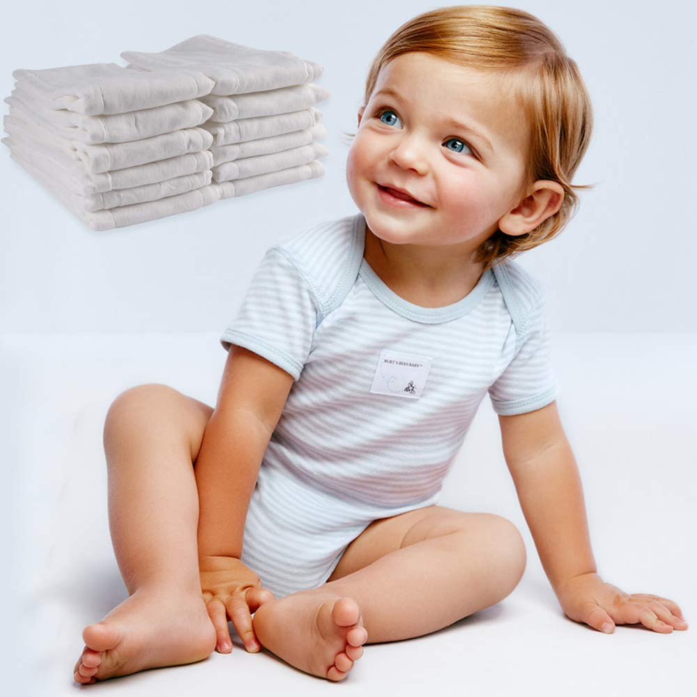 Fasoar prefold diapers soft cotton texture supports gentle skin contact
