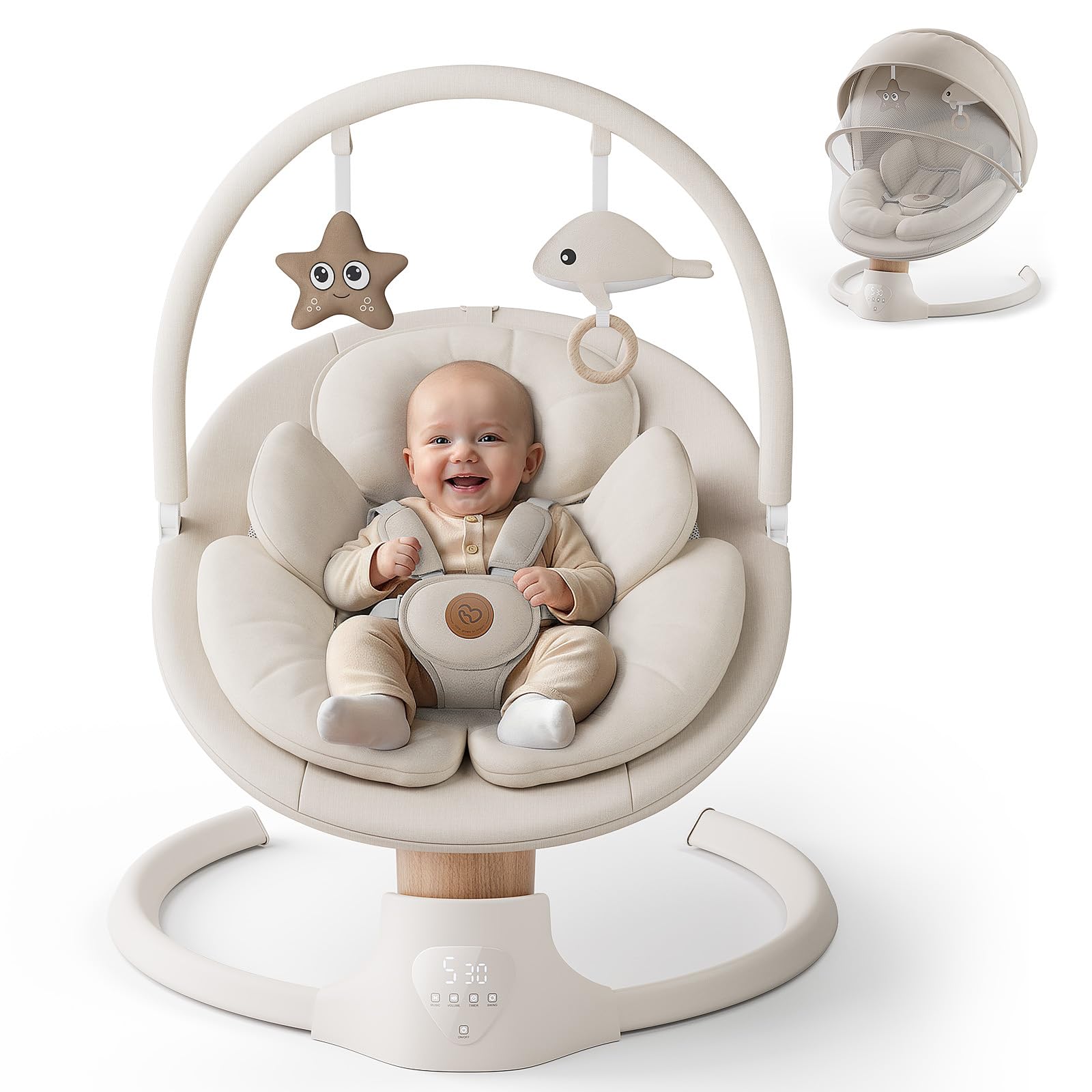 FasonBaby 5-point harness adds secure restraint during movement