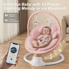 FasonBaby baby swing with 5 speeds to match baby's mood