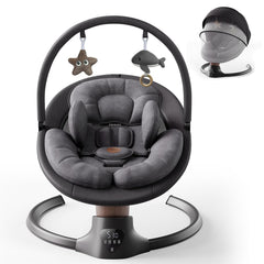 FasonBaby baby swing front view highlighting soothing motions for calm infants