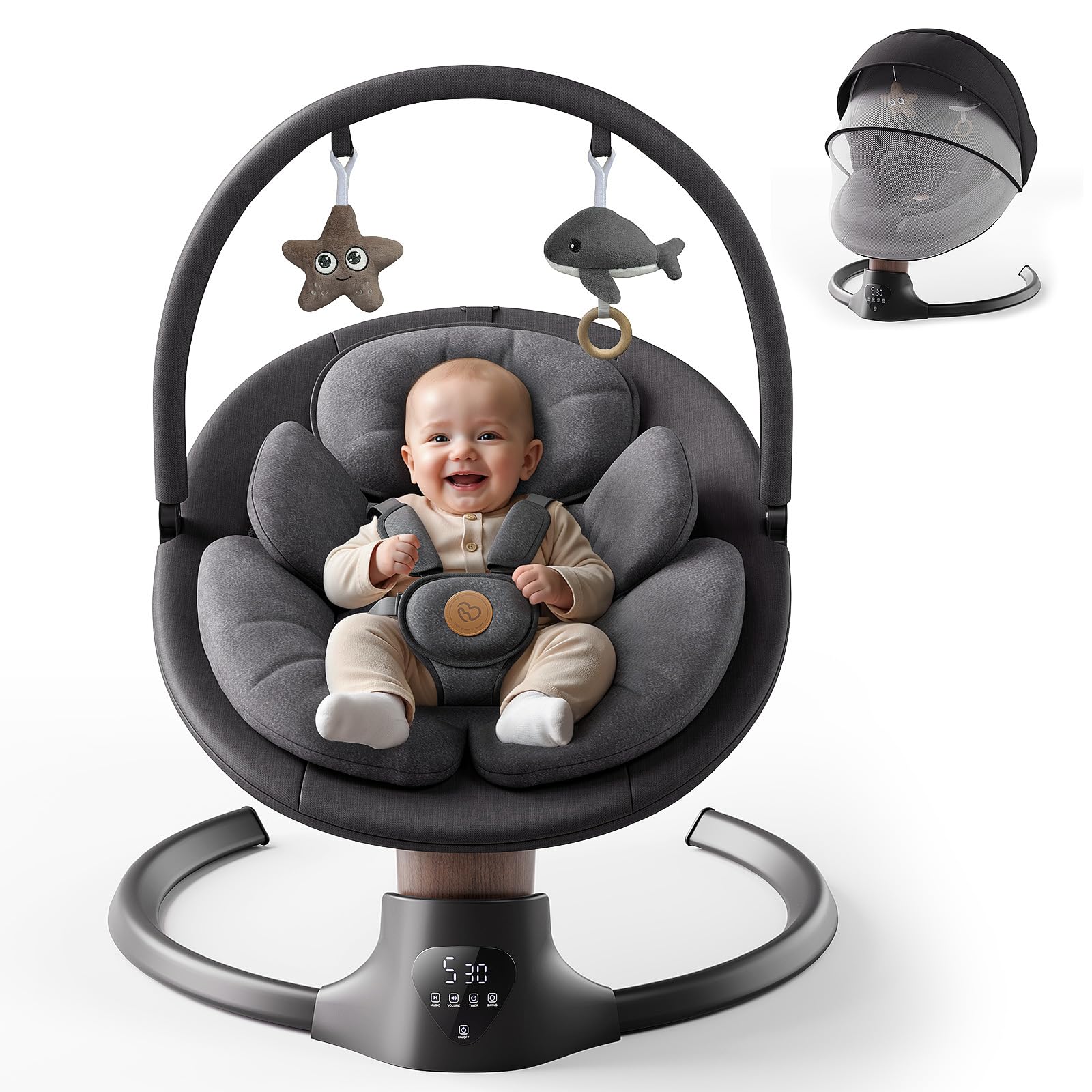 FasonBaby removable cushion image shows washable seat cover convenience