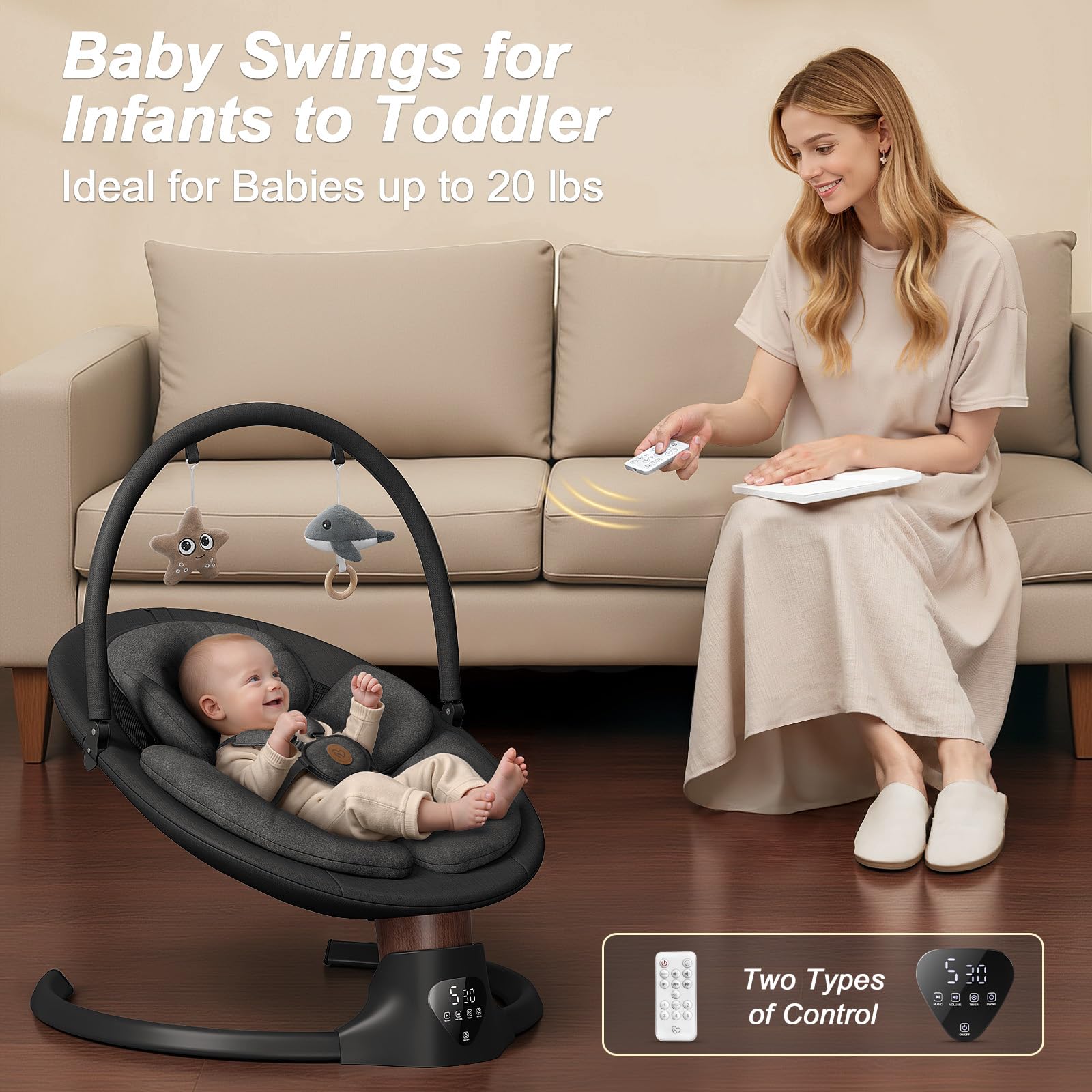 FasonBaby wood grain design adds warm, modern aesthetic to nursery