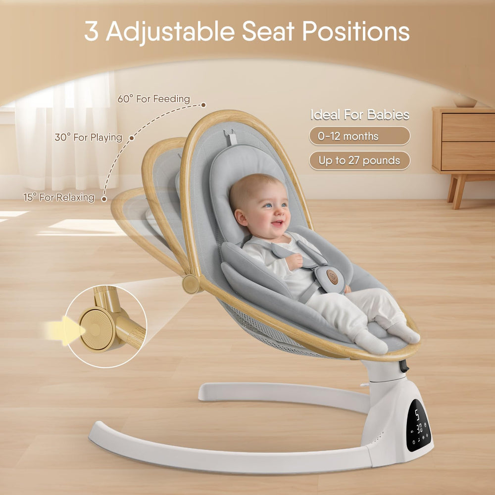 FasonBaby swing offers five natural speeds for customizable motion