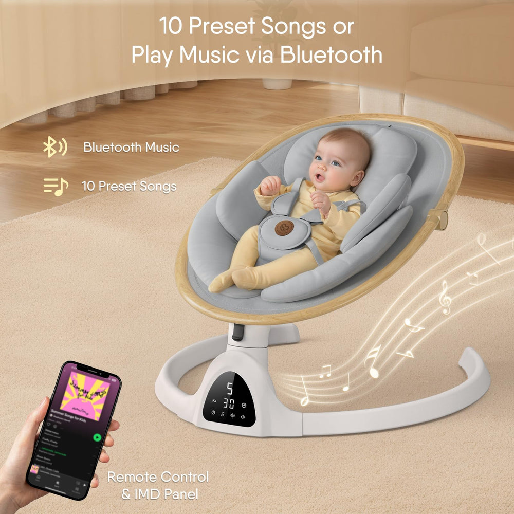 FasonBaby swing provides three seat positions for relaxing playing and feeding
