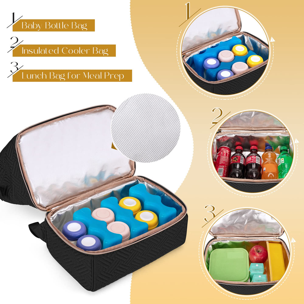 Fasrom insulated bottle pockets keep bottles upright and secure