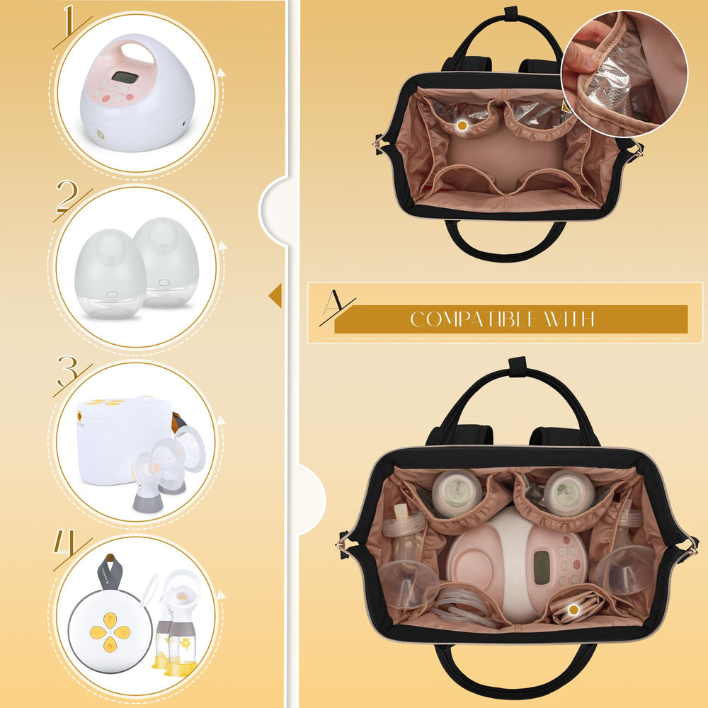 Fasrom interior pockets highlight organized storage for pumps bottles and accessories