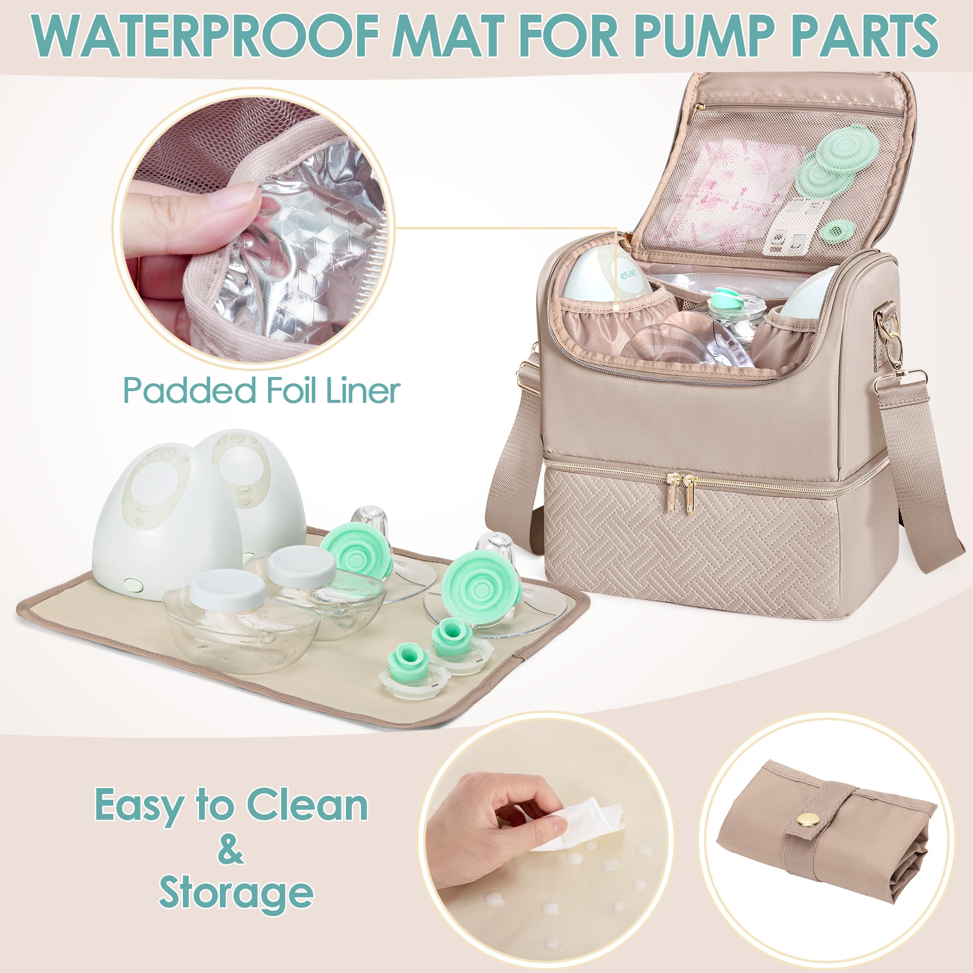 Fasrom bag camel waterproof liner protects against leaks and spills