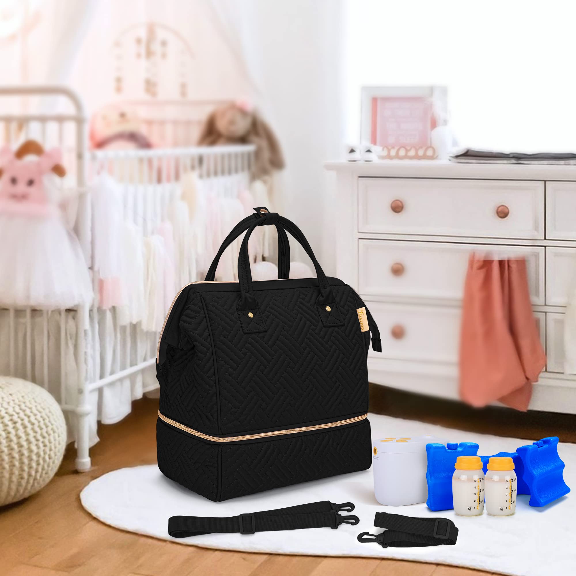 Fasrom gift ready pumping bag designed for new moms on the move