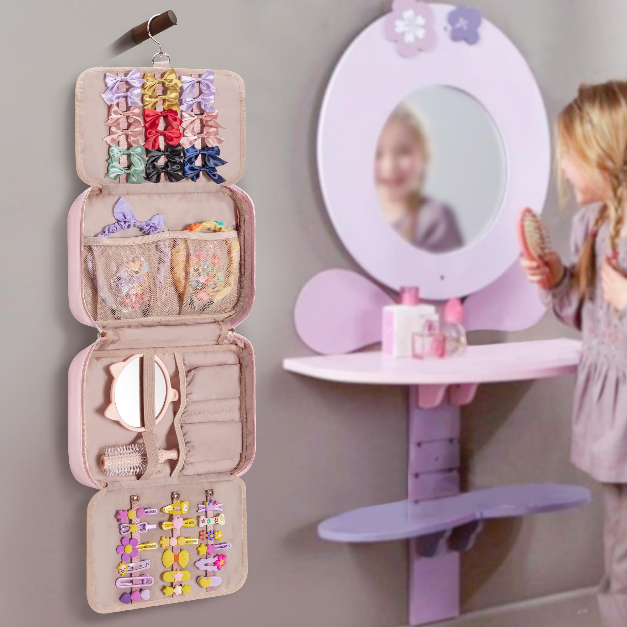 Fasrom pink color organizer offers cheerful, gift-ready appeal for baby girls.