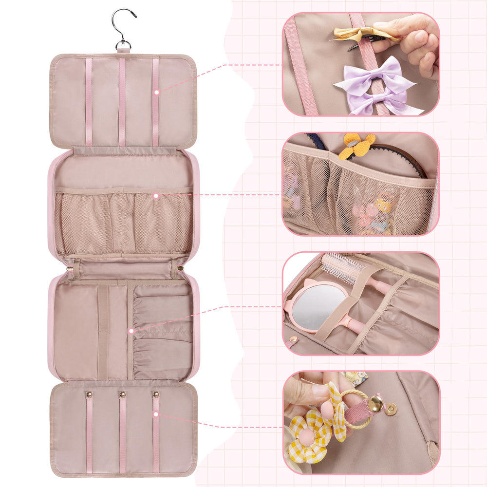 Fasrom hair accessories organizer hanging display enables quick wall-mounted access to bows.