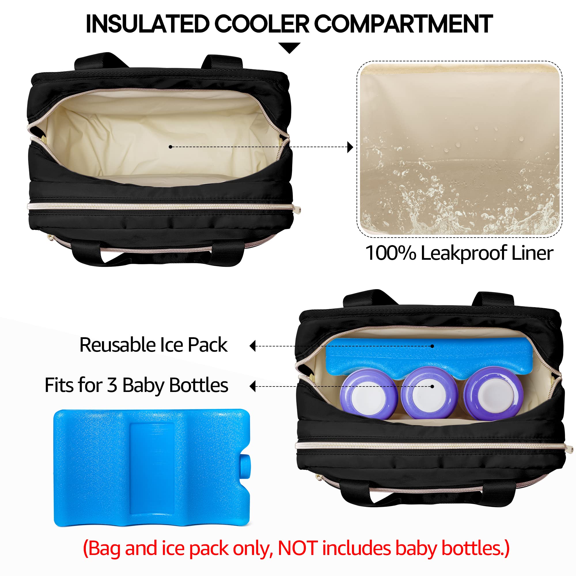 Fasrom pump bag organized pockets keep cords tidy and easy to grab