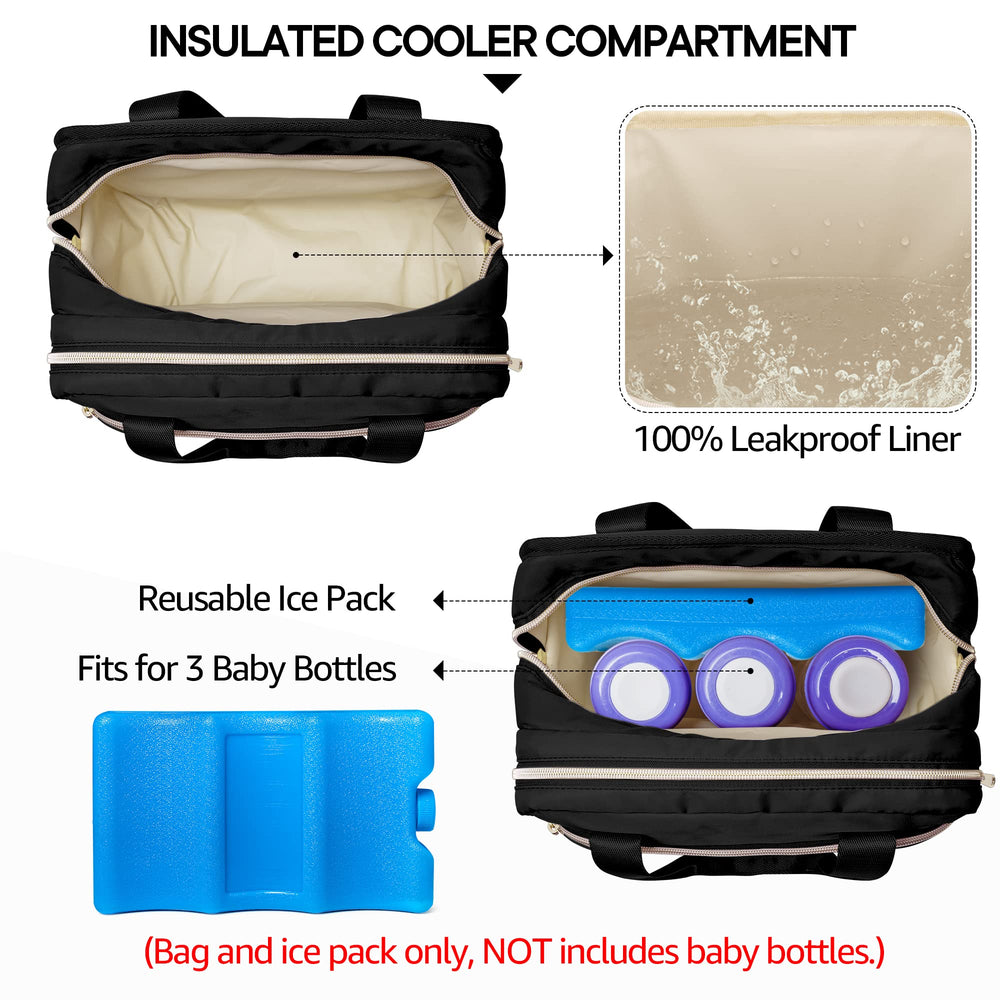 Fasrom pump bag organized pockets keep cords tidy and easy to grab