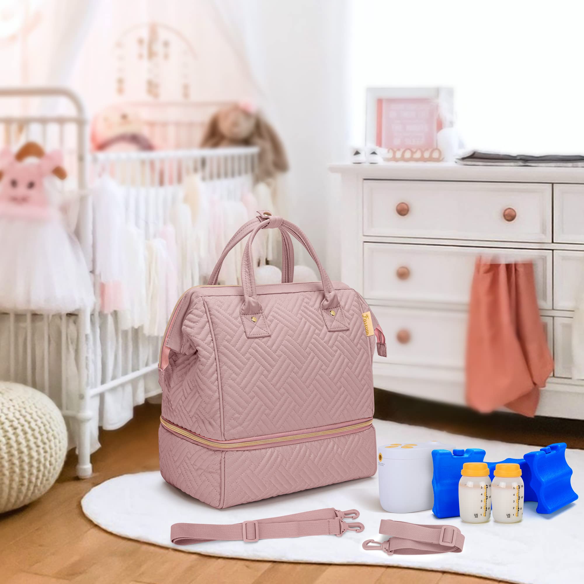 Fasrom small pump bag gift for moms ready for work trips and travel.